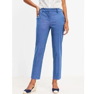 LOFT Original Blue Ankle Trouser Pants Size 4 NWT